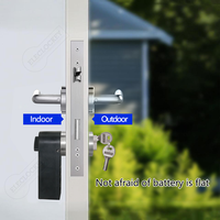 Serrure de porte intelligente Tuya avec cylindre Bluetooth, profil européen, entrée sans clé, haute sécurité pour Airbnb, appartement, hôtel, bureau