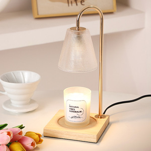 Lámpara Calentadora de Velas Minimalista LANJO, Elegante Pantalla de Vidrio, Quemador de Aceite Aromático para un Ambiente Acogedor en la Sala de Estar - Product Image 2