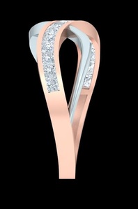 Twisted Sterling Silver Classic Brilliant Cut Diamond <b>Infinity</b> Bezel Set IGI Certified Wedding Band Engagement Ring Gold Rhodium - Product Image 5
