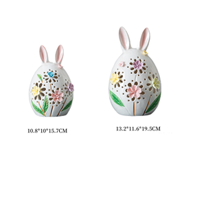 Figurines d'œufs <span class=keywords><strong>en</strong></span> céramique éclairées par LED, petites, fabriquées directement <span class=keywords><strong>en</strong></span> usine, œufs de Pâques <span class=keywords><strong>en</strong></span> <span class=keywords><strong>porcelaine</strong></span> avec fleurs - Product Image 4