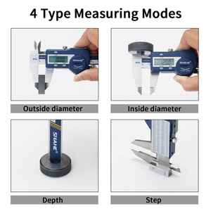 SHAHE indurito in acciaio inox 100/150/200/300mm pinza digitale strumenti di misura elettronico Vernier <span class=keywords><strong>micrometro</strong></span> - Product Image 5