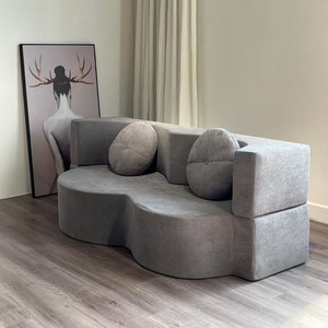 أريكة سرير مضغوطة بتقنية التفريغ قابلة للطي والتحويل إلى سرير مزدوج، أثاث عصري لغرفة المعيشة مع شيزلونج - Product Image 3