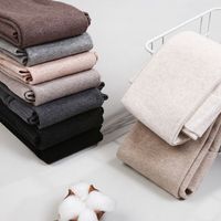 Automne Plus Velours Épaissi Fileté Coton À Rayures Verticales Pantalon D'extérieur Leggings Pour Femmes