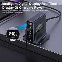 GaN 8 Port 380W 5C + 3A PD 100Watt Multi-Device Desktop Phone Dock Station Charger Multiport Chargers avec haute puissance de sortie