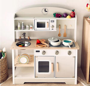 Bằng Gỗ Giả Vờ Chơi Nhà Bếp Thiết Lập Cho Trẻ Em-Thực Tế Đồ Chơi Nấu Ăn Cho Bé Trai Và Bé Gái - Product Image 2