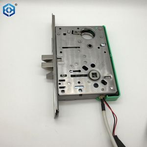 Cerradura de mortaja de solenoide electrificada de acero inoxidable de níquel satinado de estilo americano - Product Image 2