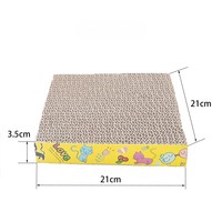 Planche à gratter droite en papier ondulé pour chat pour jouer au chat commodément emballée dans un carton