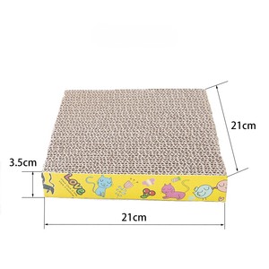 Material de papel corrugado Tablero recto Tablero para rascar gatos para juegos de gatos Embalado convenientemente en cartón - Product Image 4