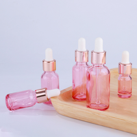 5ml 10ml 15ml 30ml 50ml 100ml De Luxe Rose En Verre Flacon compte-gouttes Or Rose Huile Essentielle Bouteille