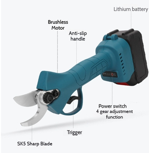 Dụng cụ làm vườn thiết lập tùy chỉnh kính thiên văn 25mm có thể sạc lại không dây điện cắt tỉa kéo chi nhánh pruner mở rộng cực kéo - Product Image 3