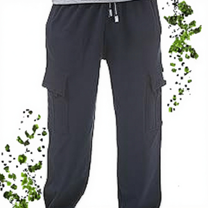 Pantalon de survêtement cargo pour homme, multi-poches, décontracté, coupe large, taille élastique, respirant, imperméable, vente en gros OEM - Product Image 3