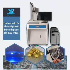 JX 3W 5W Fiber Laser For Glass Table Type UV Laser Marking Machine