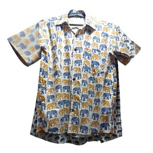 ชุดเสื้อเชิ้ตผ้าฝ้ายและกางเกงขาสั้นสไตล์ลำลองโบฮีเมียนฮิปปี้ ลายพิมพ์ เอวยางยืด กันยับ ระบายอากาศได้ดี - Product Image 1