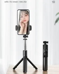 High Quality Mini Multifunction Selfie Stick 360 Rotation Bluetooth Remote For Camera Vlog Tripod Selfie Stick