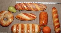 Simulation artificielle de faux aliments PU gâteau Donut pain modèle décor d'affichage de boulangerie