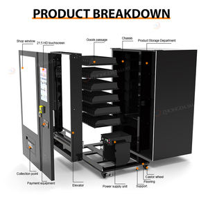 Distributeur automatique personnalisable de boissons froides et de snacks avec écran tactile 22 pouces, paiement par carte de crédit et NFC - Product Image 2