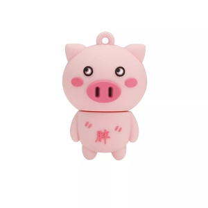 แฟลชไดรฟ์ USB รูปหมูน้อยสีชมพูน่ารักแบบขายส่ง ความจุ 4GB 16GB 32GB 64GB 256GB เมมโมรี่สติ๊ก ของขวัญ - Product Image 5