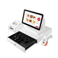 Système de point de vente à double écran personnalisé, Windows 7/10, caisse enregistreuse pour commerce de détail, machine de paiement POS, terminal POS tout-en-un