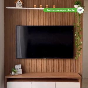 VividTiles Self Adhesive Laminated Slatted <strong>Panel</strong> Peel and <strong>Stick</strong> Foam <strong>Wall</strong> <strong>Panel</strong> <strong>Stick</strong> <strong>on</strong> DIY <strong>Wall</strong> Decoration - Product Image 4