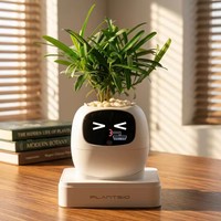 Pot Tanam Pintar AI Generasi 2 dengan Interaksi Gerakan, Perangkat Rumah Pintar WIFI untuk Berkebun, Pemantauan Air Cerdas