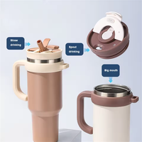 Nouvelle Gourde Isotherme Premium de Qualité Alimentaire 1200ml (40oz) avec Couvercle à Double Bec et Poignée pour une Étanchéité Absolue et une Fiabilité Quotidienne Assurée