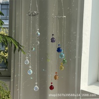 Approvisionnement direct transfrontalier Nouveauté Décoration de jardin Pendentif Arbre de vie Lumière AB sept couleurs Boule décorative Cristal soleil