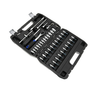 Jeu de clés à cliquet 46 pièces, kit d'outils métriques pour réparation mécanique automobile et domestique - Product Image 3