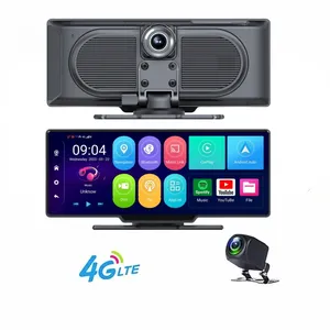 10.26 pouces Android Dash Cam 8 Core Carplay & Android Auto WiFi Bluetooth voiture DVR ADAS GPS 24h Park Monitor rétroviseur caméra