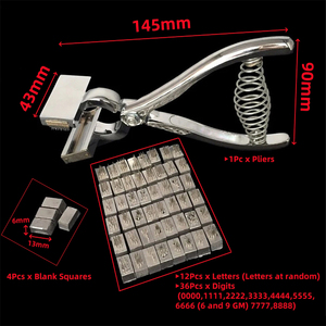 Kit <span class=keywords><strong>de</strong></span> pinces à numéros pour identification animale, 6 chiffres, pour lapins, moutons, porcs, chiens, avec aiguille <span class=keywords><strong>de</strong></span> marquage, 1 ensemble - Product Image 2