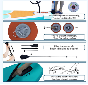 カスタムスイミングソフトトップサーフボード（アウトドアサーフィン用） - Product Image 3