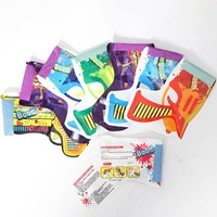 Accessoires de feux d'artifice gonflables de poche de vente chaude pour les fêtes Pistolet à ballon en film d'aluminium à paillettes pour Halloween et Pâques