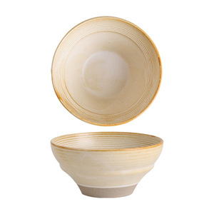 Tazón <span class=keywords><strong>de</strong></span> Arroz Japonés <span class=keywords><strong>de</strong></span> Cerámica Rústica con Volantes; Tazón para Postre, Bocadillos, Ensaladas; Vajilla Creativa Vintage al por Mayor - Product Image 5