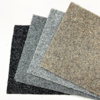 Bon matériau en PVC de moquette industrielle du fabricant chinois, style velours découpé, lavable pour la maison et la voiture