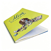 Carnet créatif personnalisé avec reliure cousue, couverture en papier, pages intérieures lignées, pour bureau et école, impression par plastification, directement de l'usine