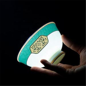 Nouveau produit, 60 pièces, vaisselle en porcelaine de luxe verte et dorée, ensembles de salle à manger chinois, ensembles de vaisselle pour la maison - Product Image 6