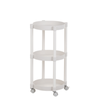 Étagère de rangement mobile à 3 niveaux en PP pour café, chariot organisateur, table d'appoint – Vente en gros