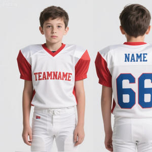 Tenues d'équipe de rugby personnalisées pour adultes, en tissu respirant, maillot de rugby à manches courtes en maille - Product Image 1