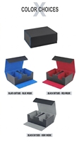 Boîte de rangement en cuir PU de qualité supérieure pour 400 cartes avec doublure en velours et plateau à dés pour jeux de cartes à collectionner (TCG) - Vente en gros