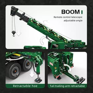 Moule <span class=keywords><strong>King</strong></span> 20009 5539 pièces technique télécommande ingénierie grue pneumatique blindé récupération grue blocs <span class=keywords><strong>de</strong></span> construction jouets - Product Image 5