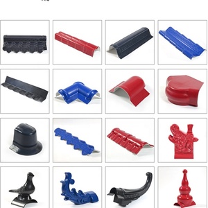 Ridge Tile Accessoires de carreaux en résine synthétique Feuille de toiture d'isolation thermique Garantie de couleur de 10 ans Tuile espagnole - Product Image 6