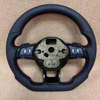 Volant de voiture en cuir Nappa et daim en stock pour VW Polo MK7 Passat Golf 4 5 6 7 8 GTI R Line MK5 MK6 MK7 MK8 2015 2016 2017
