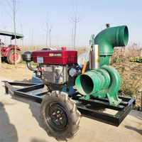 Set pompa air portabel, mesin Diesel 8HP 28hp 3 inci 4 inci 12 inci