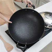 Grande cuisinière commerciale Maifanshi à induction Concave, wok à gaz en alliage d'aluminium antiadhésif