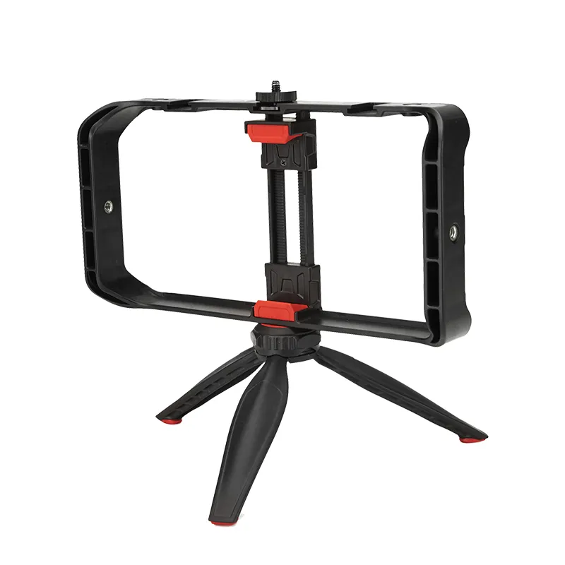 MT33 Jmary Vlogging Kerangka Penstabil Pegangan Tripod Mount Video Rig Kit Pemegang Ponsel