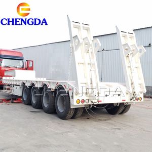 Producto Más Vendido: Remolque de 3 Ejes, 13.6 Metros, 45 Toneladas, Remolque Plano para Camiones, Remolques de Carga y Utilitarios - Product Image 5