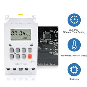 MT316S 25A 12VDC 28 On/Off Din Rail Weekly Countown Timer Electric Programmable Energy Saving Power Function Timer Switch