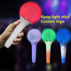 Factory New Arrival Crack Pattern Custom Kpop LED Hand Light Stick Sports Event Concert Props Custom Light Stick