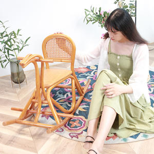 Cheval à Bascule en Rotin Vintage, <span class=keywords><strong>Jouet</strong></span> Animal pour Enfant, Cheval à Bascule en Rotin Durable et Sûr - Product Image 5