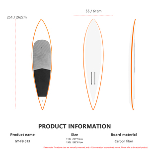 กระดานฟอยล์คาร์บอนเต็มแผ่น DW แบบ Displacement Hull สำหรับเล่น SUP ลงวินด์ในลมเบาและการเล่นฟอยล์บนคลื่น - Product Image 2