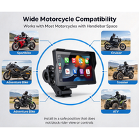 Layar Navigasi Petualangan Motor 7 Inci Tahan Air IP68 GPS Display Wireless CarPlay Android Auto OEM ODM Grosir